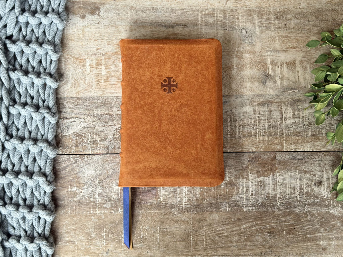 Olmo Pueblo NASB 1995 Single Column Reference Bible by Rock Wall Bibles, front cover