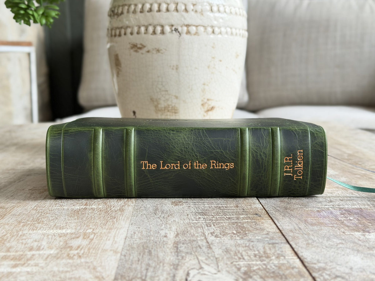 Emerald Waxy “The Lord of the Rings” by Rock Wall Bibles, spine