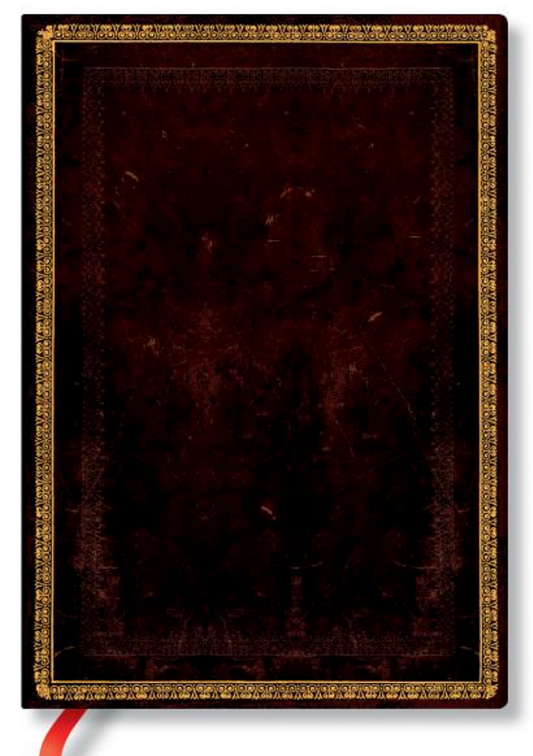 Paperblanks Black Moroccan Old Leather Collection Softcover Flexi MIDI Lined 176 Pg 100 GSM