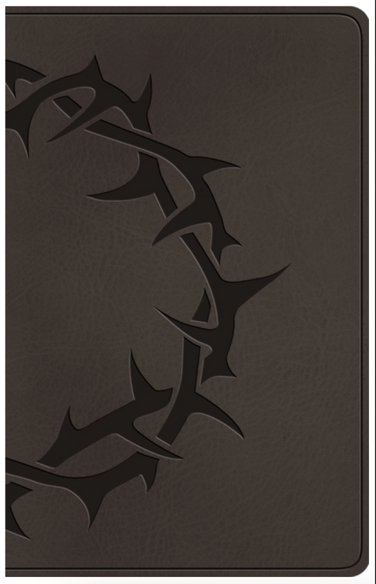 ESV Premium Gift Bible (Trutone, Charcoal, Crown Design)