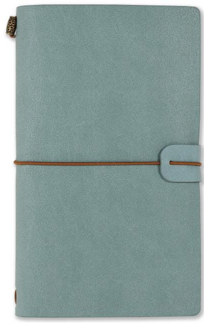 Voyager Refillable Notebook - Light Blue (Traveler's Journal, Planner, Notebook) by Peter Pauper Press