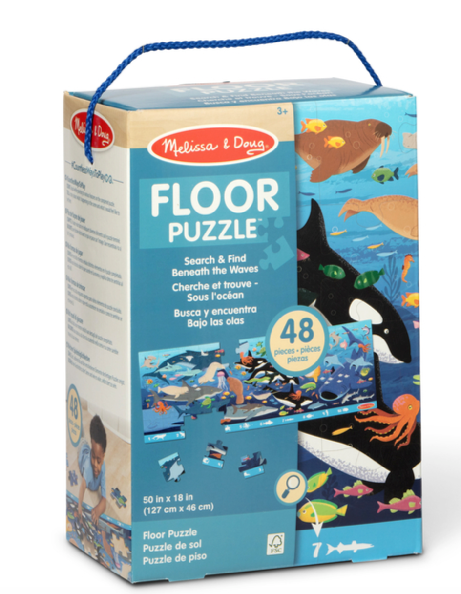 New! Search & Find Beneath the Waves 48pc Floor Puzzle