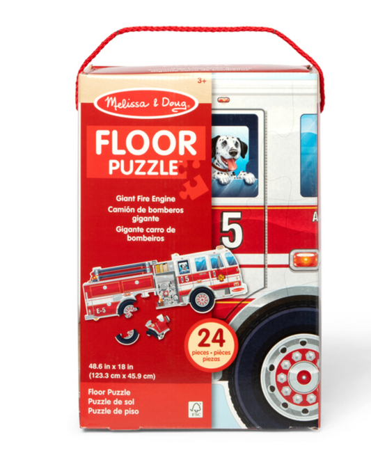 Giant Fire Truck 24pcs Floor Puzzle