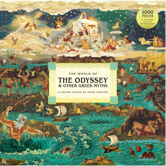 The World of the Odyssey & Other Greek Myths: A 1000-Piece Jigsaw Puzzle by Adam Simpson