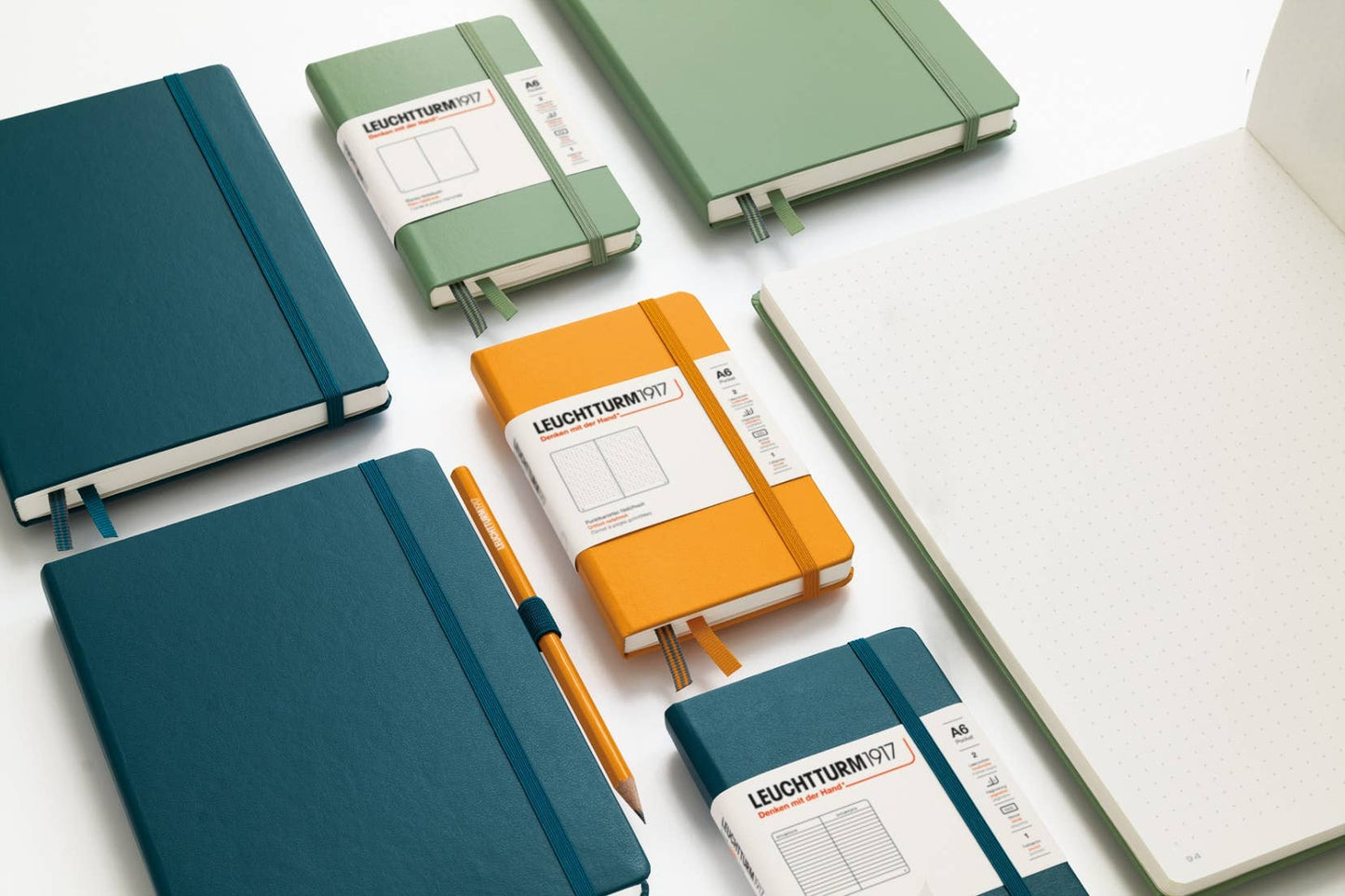 Notebooks - Pocket (A6): Stone Blue / Hardcover / Plain