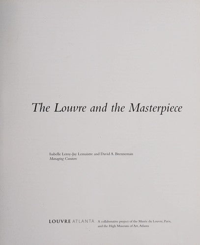 The Louvre and the Masterpiece