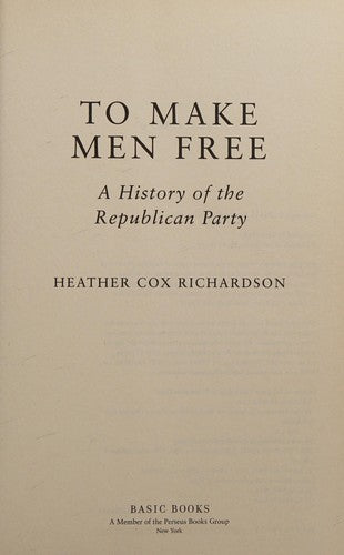 To Make Men Free