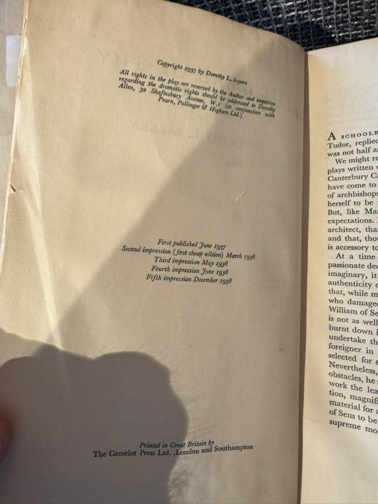 Copyright page of The Zeal of Thy House