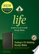 NLT Life Application Study Bible, Third Edition (Red Letter, Genuine Leather, Black, Indexed)